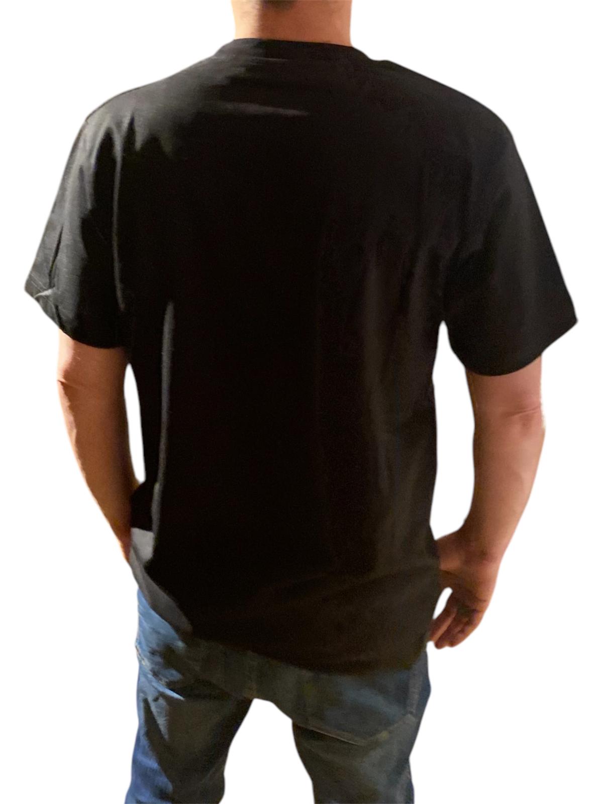 Soul Split Skull Shirt – Schwarzes T-Shirt mit Totenkopf & Farb-Drip – Aaron Bane Streetwear – Bild 3